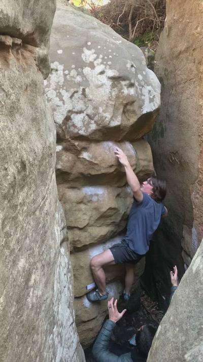 Grimace v8, Stone Fort - Beta Video from ActiveClimber