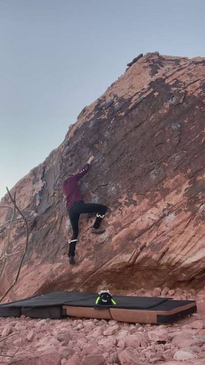 The Black Warm Up - Left-most Face v1, Red Rock - Beta Video from MonicaRose