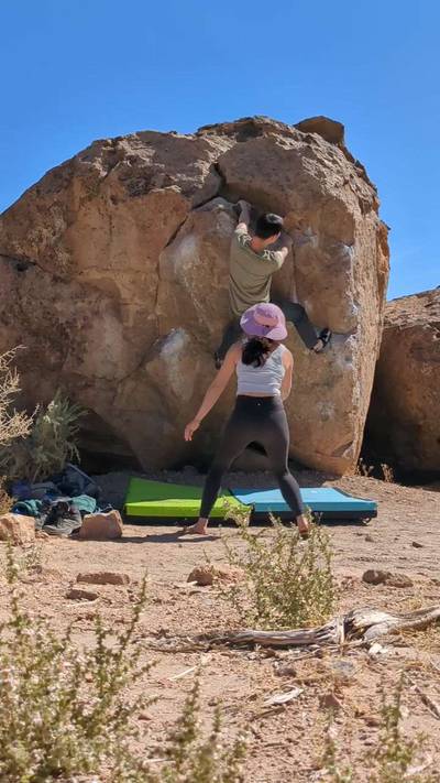 Slap Happy v3, Bishop - Beta Video from bouldering_wonton