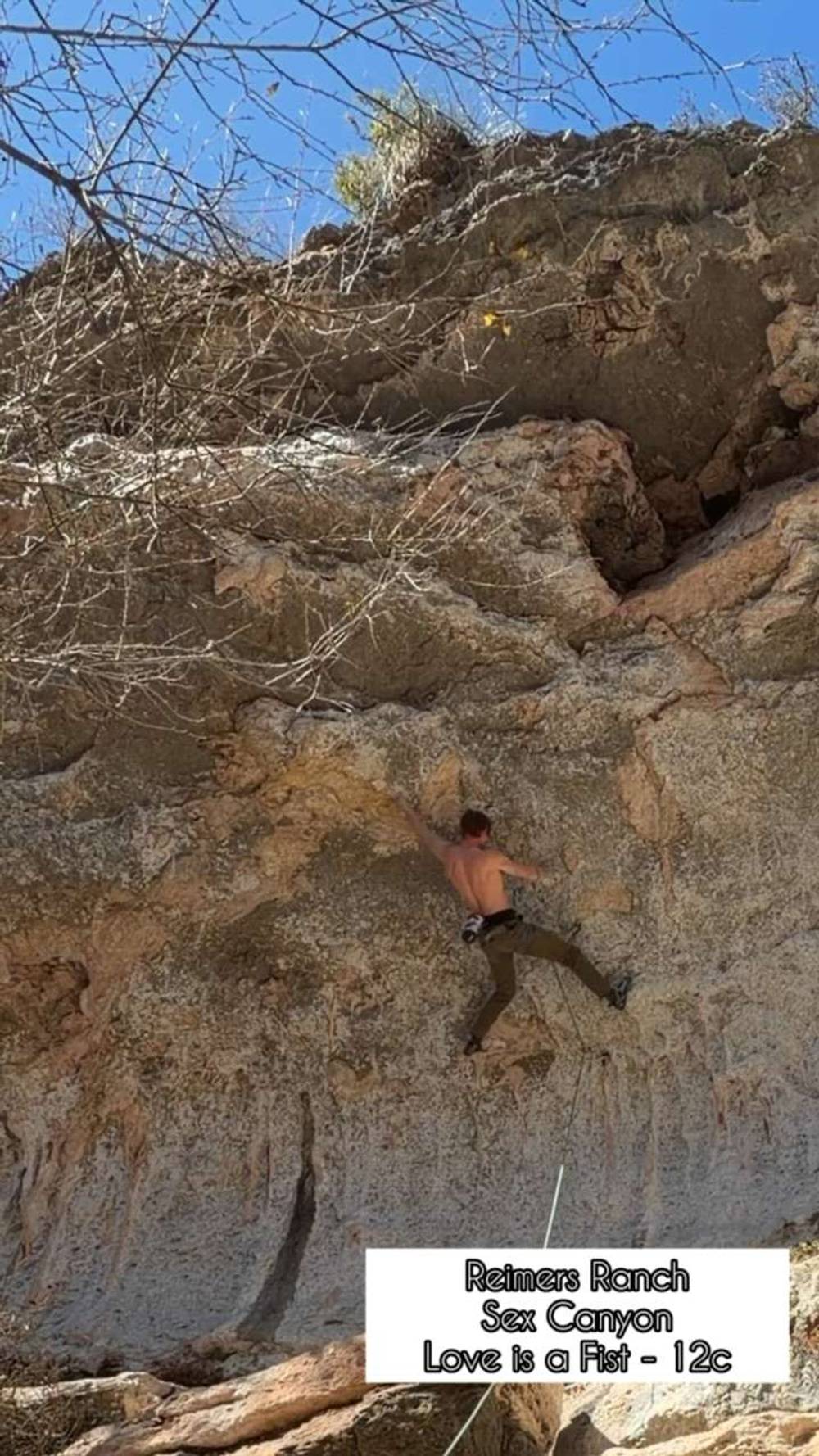 Love is a Fist 5.12c, Reimer's Ranch - Beta Video from loganmjung