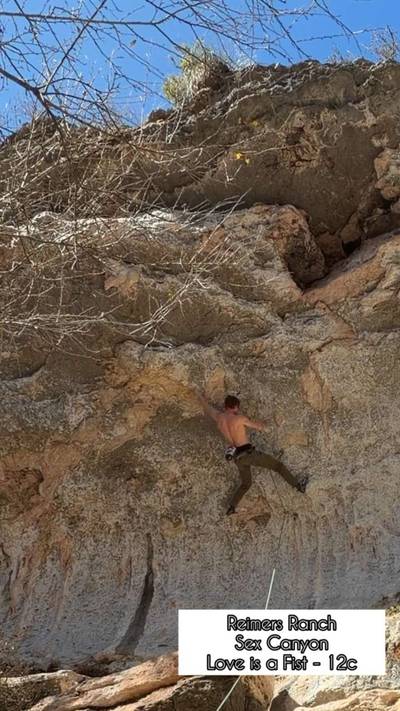 Love is a Fist 5.12c, Reimer's Ranch - Beta Video from loganmjung