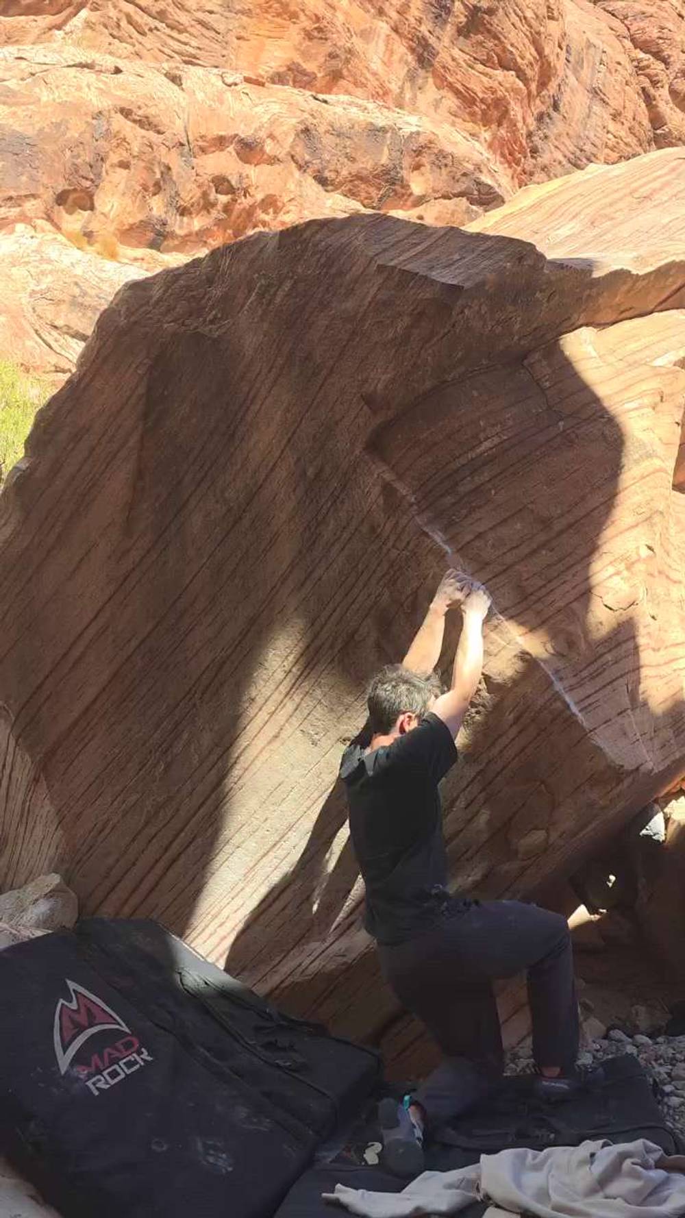 Jimmy's Arete v5, Red Rock - Beta Video from TinyDynos
