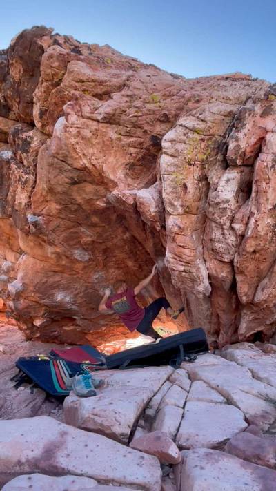 Spring Loaded v8, Red Rock - Beta Video from awclimbe86