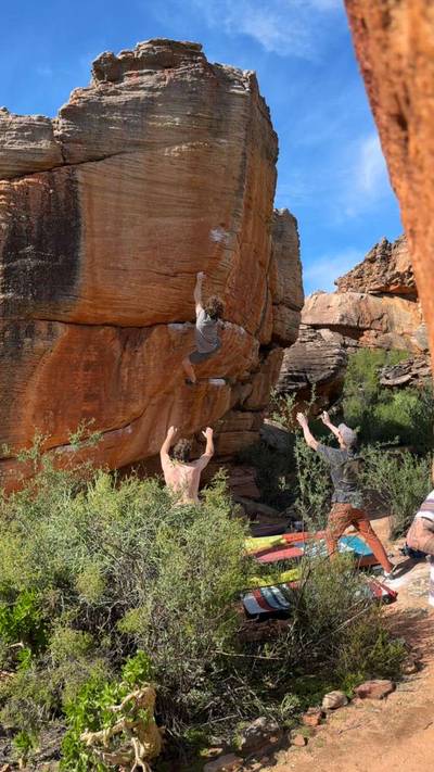 A splash of red v10, Rocklands - Beta Video from Eric.jerome