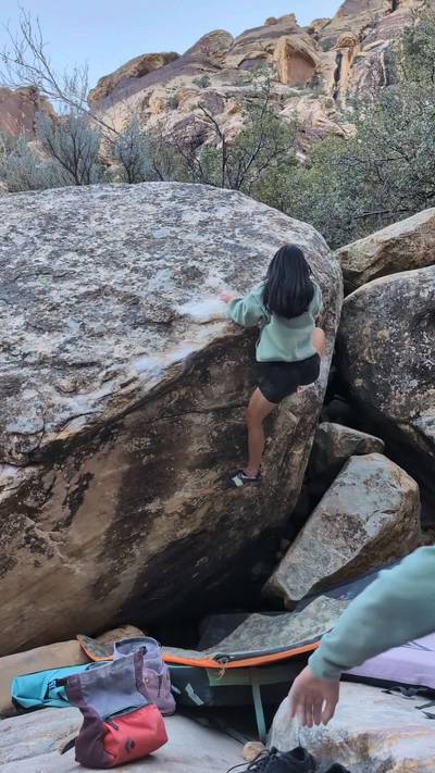 Turd in the Reflecting Pool v5, Red Rock - Beta Video from gentilclimbs