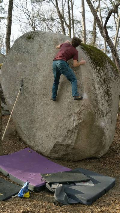 Sourwood Arete v3, Boat Rock - Beta Video from tripledrizzle