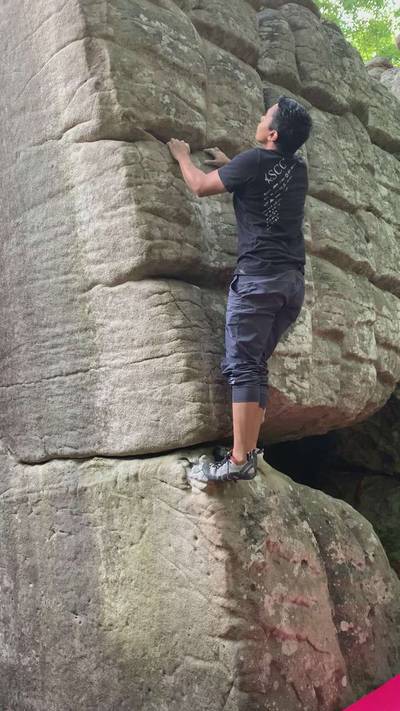 Gritstone Arete v3, Rocktown - Beta Video from wild_flow3rs