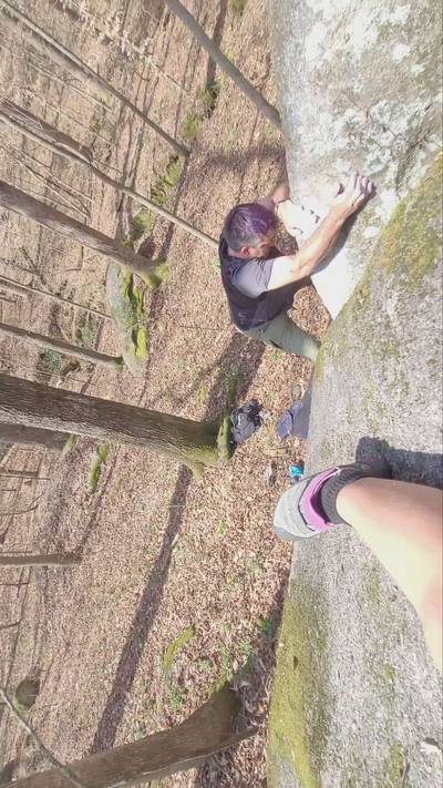 Stolen v4, Boat Rock - Beta Video from FatDadClimbing