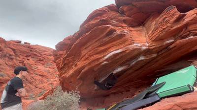 The Dirty Rail v7, Red Rock - Beta Video from thatclimbwasass