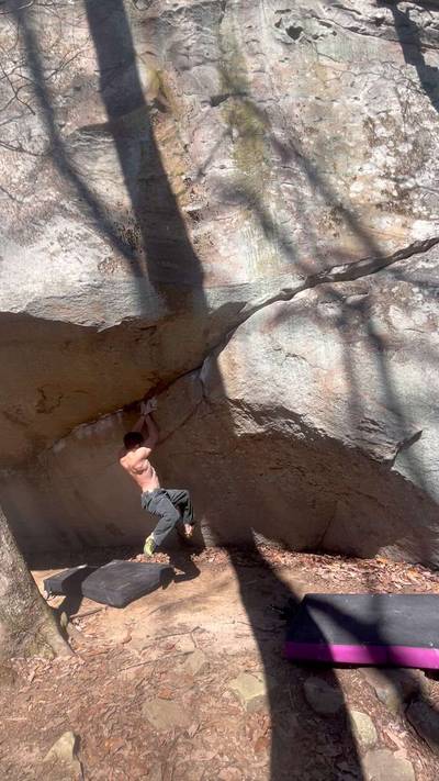 Midway v7, Stone Fort - Beta Video from NickVclimb