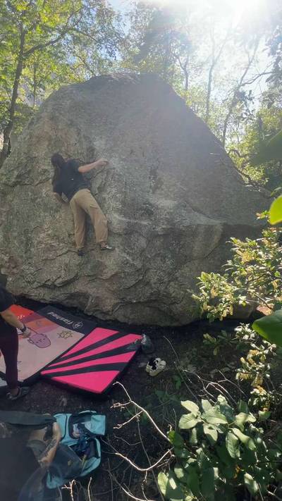 Green Face Sit v4, Little Cottonwood Canyon - Beta Video from CathyG