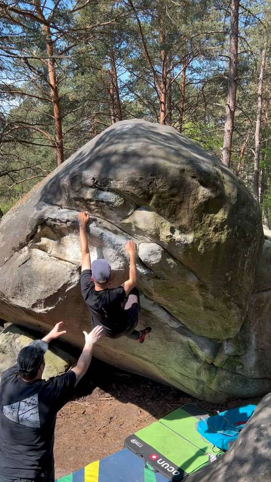 Etoile rouge v3, Fontainebleau - Beta Video from nutelluca