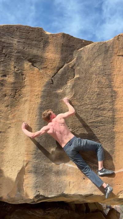 Streaked v8, Joe's Valley - Beta Video from griffin.climbs