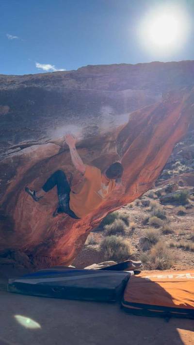 The Swan v7, Moe's Valley - Beta Video from Rockclimbingcoach