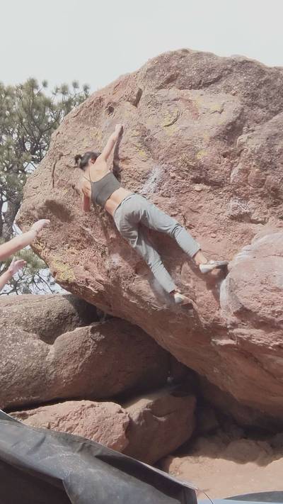 First Overhang v6, Flagstaff Mountain, CO - Beta Video from kierav