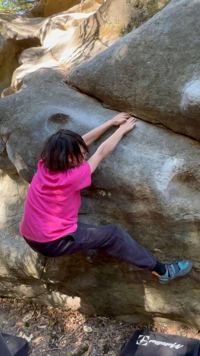 Mrs. Magoo Traverse v3, Castle Rock State Park - Beta Video from SweatySender