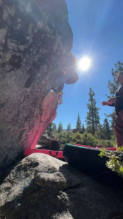 Gunks Left v4, Lake Tahoe - Beta Video from Growlz
