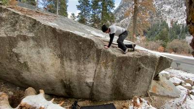 Short Crack v4, Little Cottonwood Canyon - Beta Video from rubbersharkman