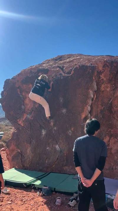 Pearl - Northeast Face Center v2, Red Rock - Beta Video from liftingwithlia