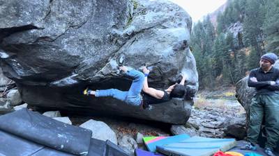 Hueco Crimper Left Entrance v8, Leavenworth - Beta Video from bigsongbro