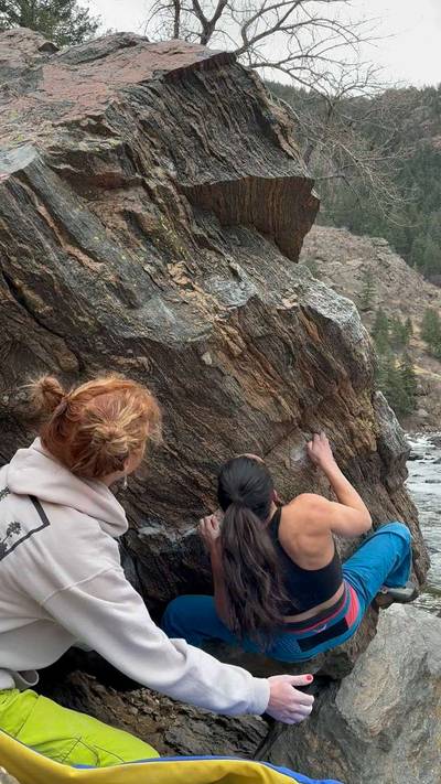 Troll Hole v7, Clear Creek Canyon - Beta Video from emilyspowis