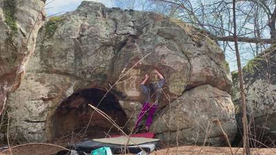 Bowl Fire v2, Hospital Boulders - Beta Video from sarahrara