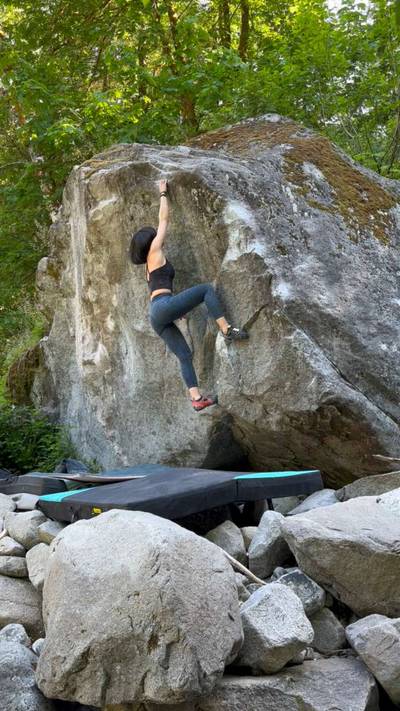 Miller Light v5, Miller River - Beta Video from connie.climbthenics