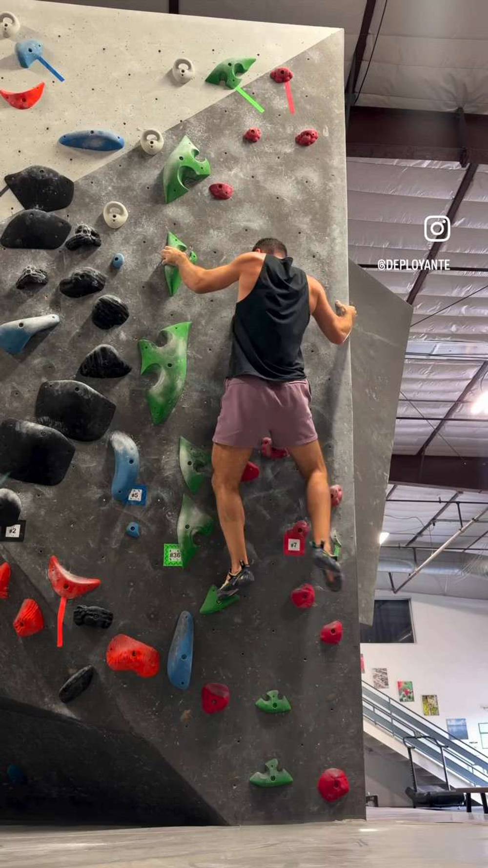 Green #36, Boulder, Black Rock Bouldering Gym - Beta Video from Deployante