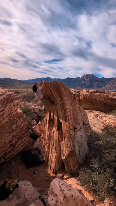 Candy Cane Lane v1, Red Rock - Beta Video from Climing