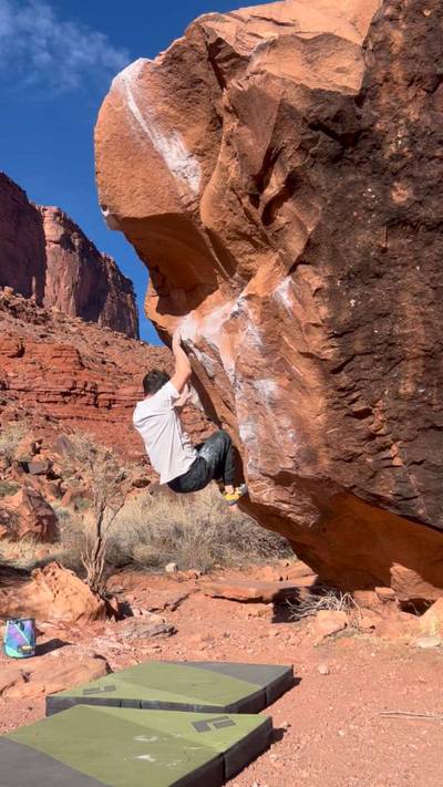 Circus Trick v5, Moab - Beta Video from dylanontherocks