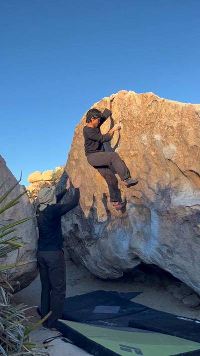 Chuckawalla v1, Joshua Tree - Beta Video from kwarlklimbz