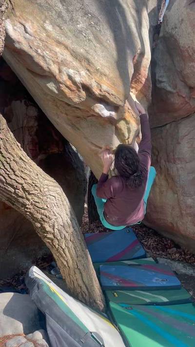 Hanging Arete v6, The Citadel - Beta Video from kbrex