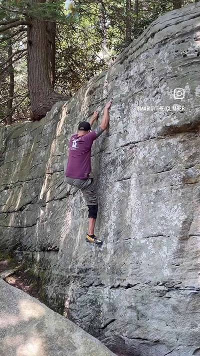 Slopercrimpthang v2, Coopers Rock - Beta Video from MarioTheClimber