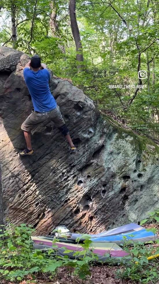 Hole Punch v4, Coopers Rock - Beta Video from MarioTheClimber