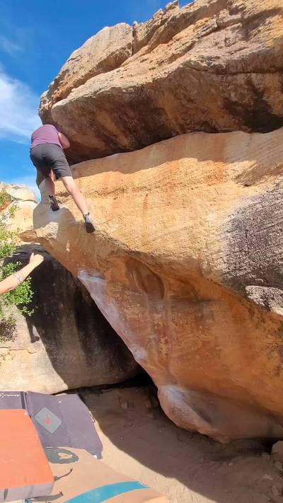 Crazy Leg Stand v6, Rocklands - Beta Video from coolguyJD