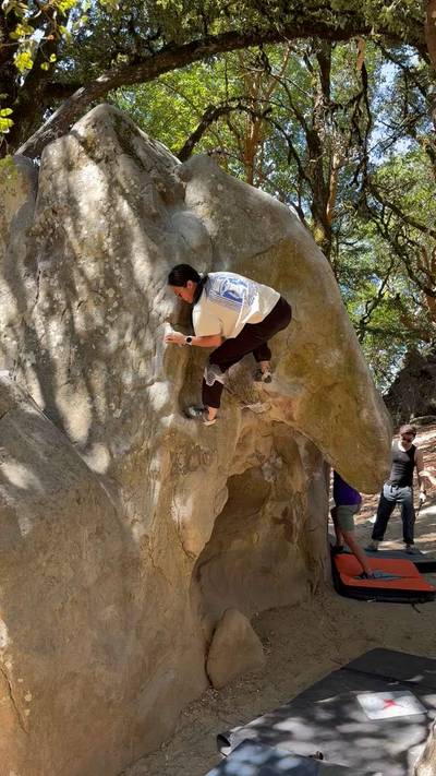 Overhang Lieback v2, Castle Rock State Park - Beta Video from rosalyn