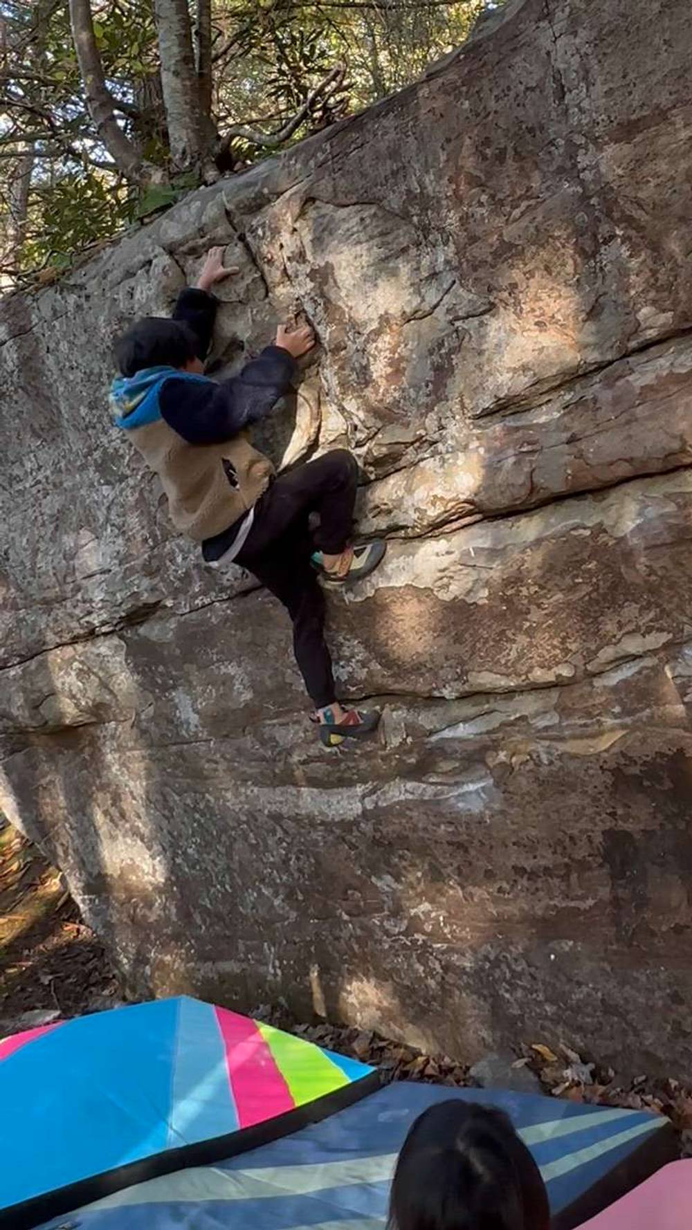 Double Dunk v1, New River Gorge - Beta Video from RyoClimber