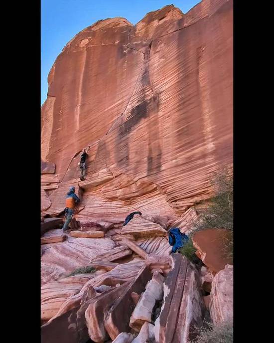 Yin and Yang 5.11a, Red Rock - Beta Video from steven310
