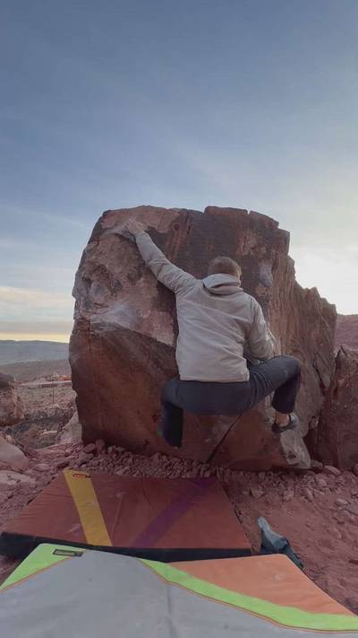 Square Arete v6, Red Rock - Beta Video from soso