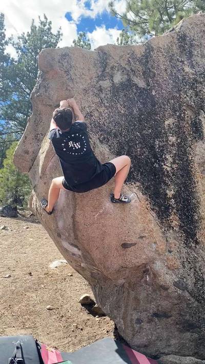 When Worlds Collide v5, Lake Tahoe - Beta Video from climbingdrew