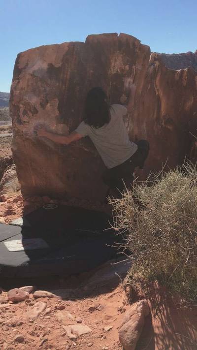 Square Arete v6, Red Rock - Beta Video from Spencer26.2
