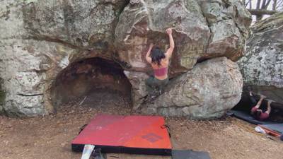 Bowl Fire v2, Hospital Boulders - Beta Video from WahineClimbs