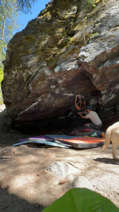 Schist Cave Left v9, Leavenworth - Beta Video from Fakeshawty