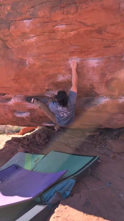 Honeycomb - Left Face v3, Red Rock - Beta Video from Climing