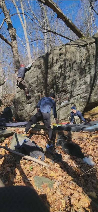 Fat Man Arete v7, Patapsco Valley State Park - Beta Video from jpoole