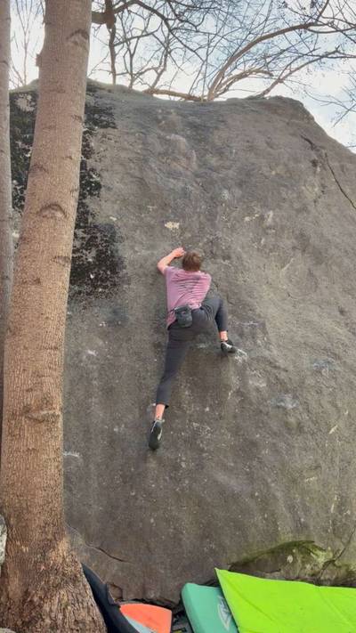 The Harvest v3, Rumbling Bald - Beta Video from griffin.climbs
