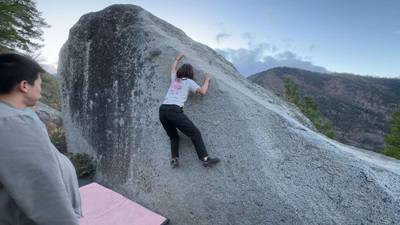 Andy's Arete v4, Leavenworth - Beta Video from pearclimbs