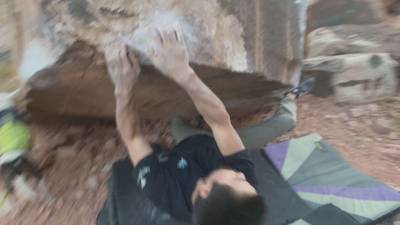 Square Arete Low v7, Red Rock - Beta Video from Jon