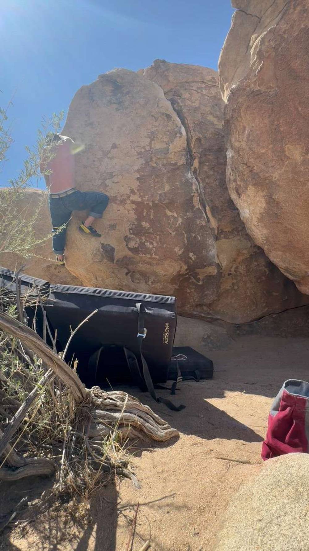 Left Arete v1, Joshua Tree - Beta Video from spudsrocks