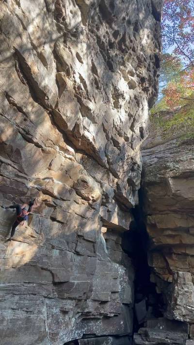 Fall Line 5.12b, New River Gorge - Beta Video from allison